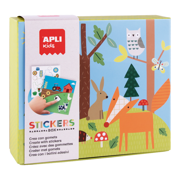 APLI edukační hra se samolepkami - Les, 3+