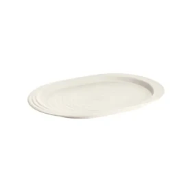 Guzzini TIERRA L mléčně bílá / Servírovací podnos / Recyklovaný PET / 47,5 x 32,5 x 3 cm (197401156)