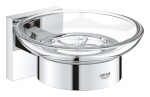 GROHE - QuickFix Start Cube Mýdlenka s držákem, sklo/chrom 41096000