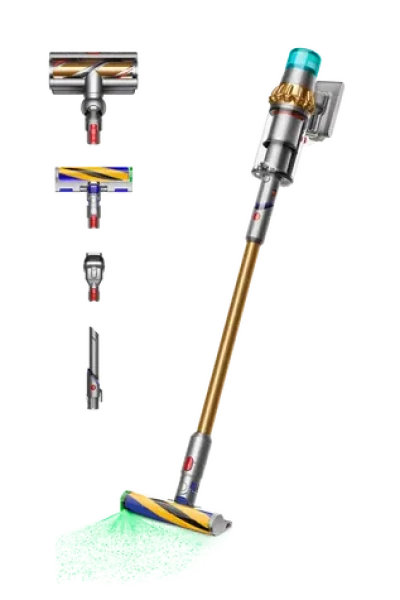 Dyson V15 Detect Absolute 2023 zlatá / Tyčový vysavač / aku / 270W / 0.76 l / 60 min (446986-01)