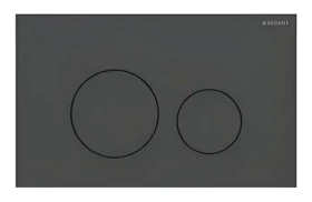 Geberit Sigma40 matná černá / Ovládání splachování / 2-činné splachování / nerezová ocel (115.628.14.1)