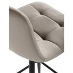 Barová židle, hnědá, látka,AUB-X7015 CAP2