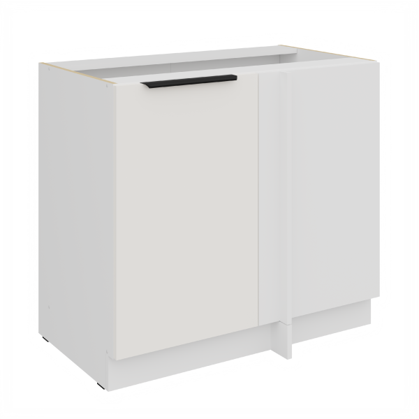 Spodní rohová skříňka Aria 105 ND 1F BB Barva korpusu: Bílá, Barva dvířek: WH - Crystal white AFM