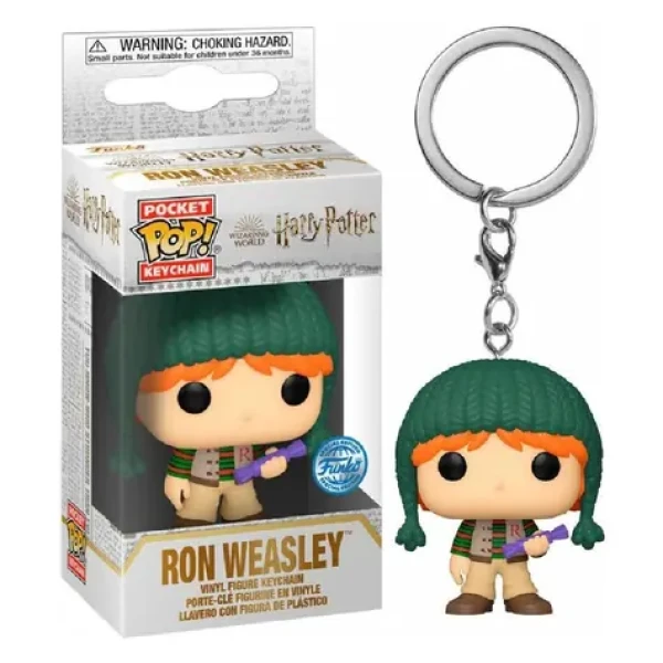 Funko POP Keychain: HP Holiday- Ron