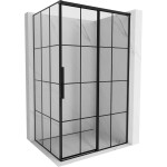 MEXEN/S - Rox sprchový kout posuvný pravá 160 x 90, černá kratka, černá 8C2-160-090-70-77-P