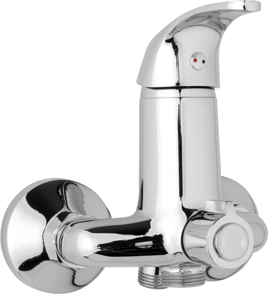 JB Sanitary Nástěnná umyvadlová a sprchová baterie SLIM, 100 mm, otočný přepínač v těle, bez ramínka A00 34 00