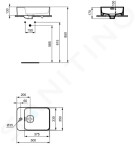 IDEAL STANDARD - Strada II Umyvadlo 500x350 mm, s otvorem na straně, bílá T296401