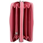 Jednoduchá dámská koženková peněženka Lucy, tmavě růžová