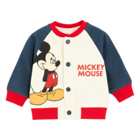 Mikina na cvočky Mickey Mouse -krémová - 62 CREAMY