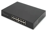 Digitus DN-80112-2 černá / Switch / 16 portů Gigabit Ethernet / Unmanaged / 19" rack / bez ventilátoru (DN-80112-2)