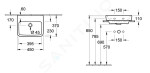 VILLEROY & BOCH - O.novo Umývátko na desku, 450x370 mm, s přepadem, bez otvoru pro baterii, CeramicPlus, alpská bílá 43444JR1