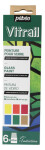 Pébéo Vitrail 756421 sada barev na sklo 6 x 20 ml