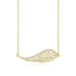 LUNICA Stříbrný náhrdelník zlaté andělské křídlo 0206 Ag 925; ≤3 g.