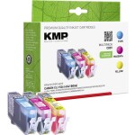 KMP Ink náhradní Canon CLI-526C, CLI-526M, CLI-526Y kompatibilní kombinované balení azurová, purppurová, žlutá C83V 1515,0050