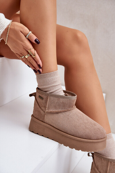 Nízké sněhule na platformě Big Star OO274A100 béžové 38