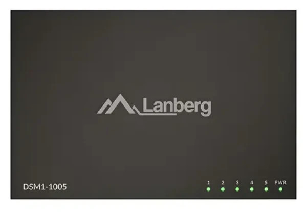 Lanberg DSM1-1005 / Switch / 5x Gigabit / Unmanaged / kovový (DSM1-1005)