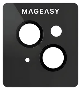 SwitchEasy LenzGuard černá / Ochranné sklo čoček fotoaparátu / Safír / Apple iPhone 15/15 Plus (MPH517029BK23)