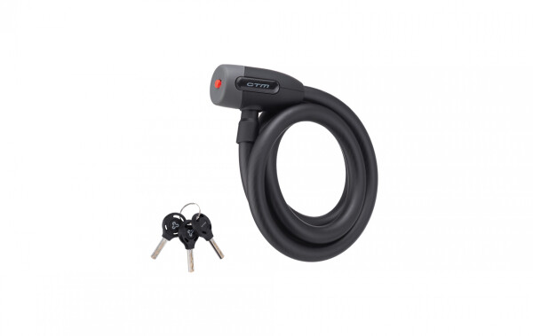 Zámek spirálový CTM CABLE, 15x1500mm