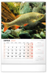 NOTIQUE Nástěnný kalendář Rybářský 2025, 33 x 46 cm