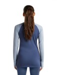 ICEBREAKER Wmns Merino 260 ZoneKnit LS Crewe, Dawn/Zincblue/Cb (vzorek) velikost: S