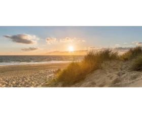 Panoramatický obraz na plátně Večer u moře, 140x60 cm