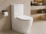 CERANO - WC kombi Cesso, Vortex - vírové splachování + Slim/SoftClose sedátko - spodní/zadní odpad - bílá lesklá - 61,8x38 CER-680356