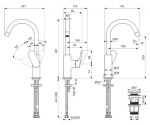 IDEAL STANDARD - Ceralife O Umyvadlová baterie s otočným výtokem a výpustí Click-Clack, chrom BE016AA