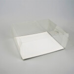 Cake star plastový box na dort nebo dezerty 24 x 21 x 10 cm