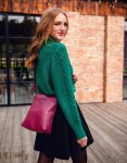 Stylová koženková crossbody VUCH Gronja, růžová