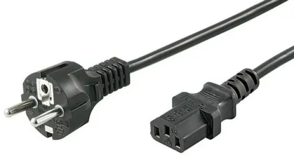 MicroConnect Síťový napájecí kabel Schuko - C13 0.5m černá (PE020405)