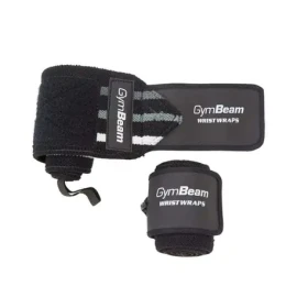 Bandáže na zápěstí - GymBeam (černá) (5362-1-univerzalna)