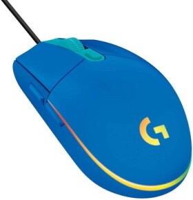 Logitech G203 Lightsync modrá / herní drátová myš / 8000 DPI / 6 tlačítek / RGB Lightsync / 2.1m (910-005798)