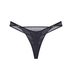 Dámská tanga Mysterious Spotlight String BLACK černá 0004 TRIUMPH BLACK