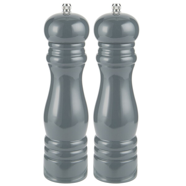 Ib Laursen Mlýnek na pepř nebo sůl Dark Grey Sůl, šedá barva, dřevo, kov, plast