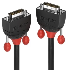 Lindy DVI-D Single Link Black Line 1 m černá / Kabel / DVI-D - DVI-D / max. 1920×1200 px (36255)