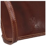 Módní dámská kožená crossbody kabelka Sofii, hnědá