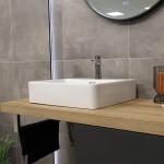Mereo Umyvadlo na desku i zavěšení s přepadem, Trino, 500x420x125 mm, keramické - pro zaslání balíkem UC504212P