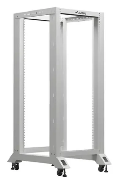 Lanberg Otevřený rack 27U šedá / Otevřený rack / 19" / 600x800 mm / Nosnost 600 kg (OR01-6827-S)