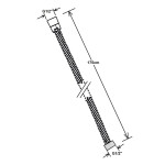 SAPHO POWERFLEX kovová sprchová hadice, 175cm, bronz FLE10BR