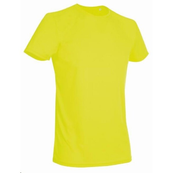 Triko pánské ACTIVE STEDMAN krátký rukáv, 100% polyester, 140g, Cyber Yellow