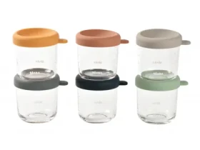 Rozbaleno - Beaba Kelímky na jídlo skleněné 6x 250 ml Sunrise / rozbaleno (914008BB.rozbaleno)