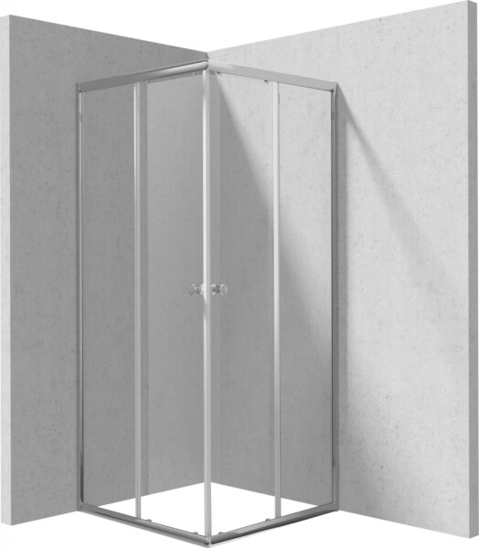 DEANTE - Sprchový kout Cilantro chrom, čtvercová, 80 cm KYL_042K