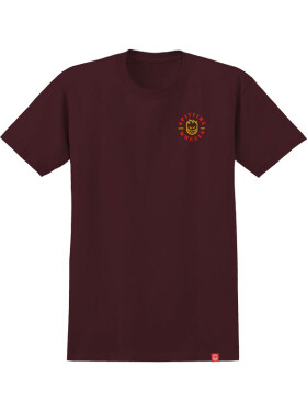Spitfire BIGHEAD CLASSIC MAROON w/ RED & YELLOW Prints dětské tričko s krátkým rukávem - XL