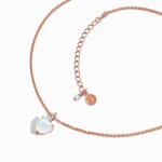 Royal Fashion náhrdelník 14k zlato Vermeil GU-DR20246N-ROSEGOLD-MOONSTONE-TOPAZ