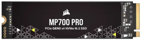 Corsair MP700 Pro 1TB / M.2 2280 / PCIe Gen5 / čtení: 11700MBps / zápis: 9600MBps / MTBF: 1.6mh (CSSD-F1000GBMP700PNH)