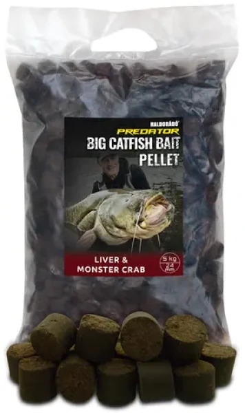 Haldorádó Pelety Catfish Bait Pellet 5kg 24mm Liver/Monster Crab (HD35975)
