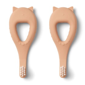LIEWOOD Dětský zubní kartáček Janelle Tuscany Rose – set 2 ks, růžová barva