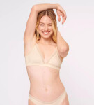 Dámská podprsenka GO Ribbed R Bralette - WHITE - ecru 6308 - SLOGGI WHITE S