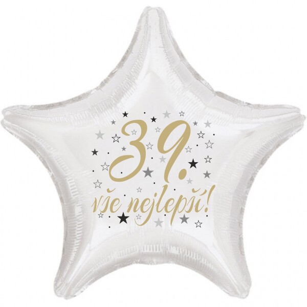 39. narozeniny balónek hvězda Balonky.cz 39. narozeniny balónek hvězda Balonky.cz
