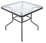 Rojaplast Zahradní stůl ZWMT 80x80 cm kovový se skleněnou deskou